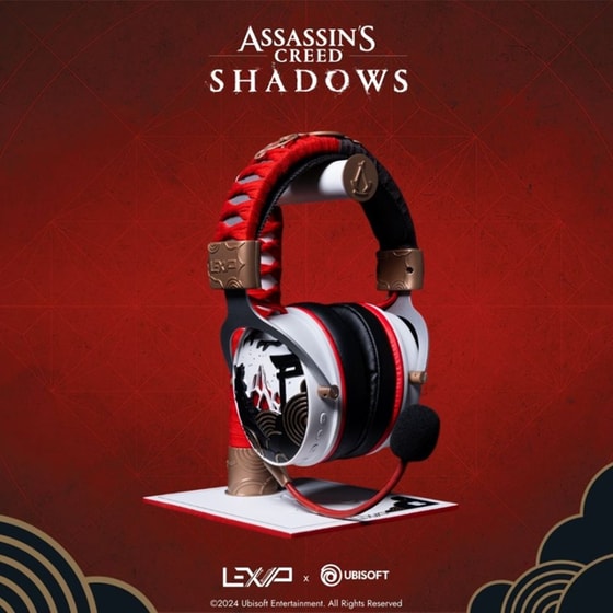 Lexip x Ubisoft Assassin's Creed Shadows Gaming Ασύρματα Ακουστικά Bluetooth/3.5mm/2.4 GHz - Λευκά/Κόκκινα image 12