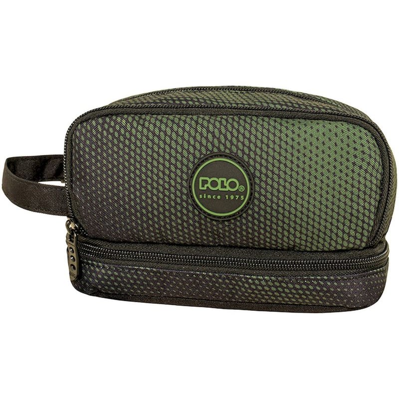 Κασετίνα Οβάλ Polo Handle Green/Black