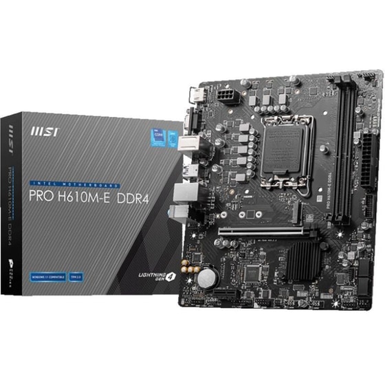 Msi Pro H610m-e Micro ATX με Intel 1700 Socket image 0