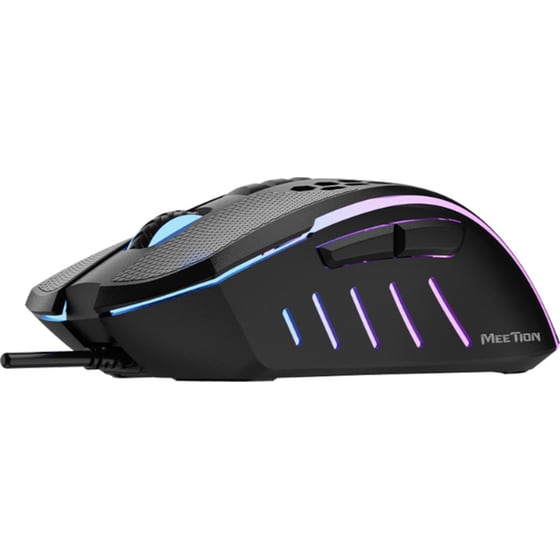 Meetion Honeycomb Gm015 RGB Gaming Ενσύρματο Ποντίκι Μαύρο image 4