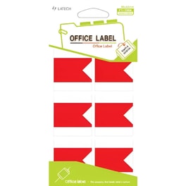 Αυτοκόλλητοι Σελιδοδείκτες Office Label Κόκκινο (4 Φύλλων - 1 Τεμάχιο)