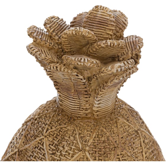 Διακοσμητικός Ανανάς Spitishop από Polyresin 14.5x28cm - Καφέ image 1