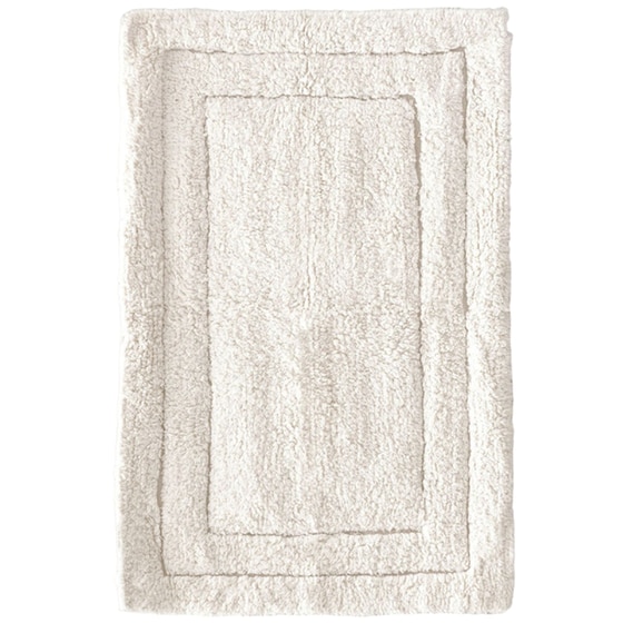 Πατάκι Μπάνιου Rythmos Senna 01 Βαμβακερό 60x90cm - Λευκό image 0