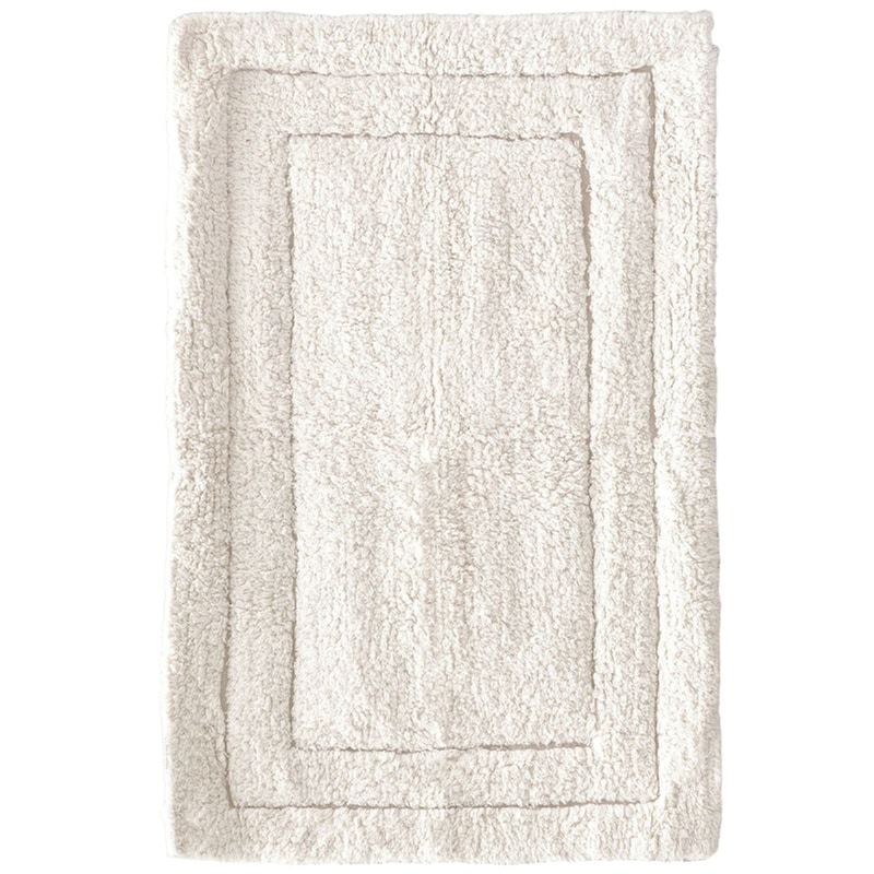 RYTHMOS HOME Πατάκι Μπάνιου Rythmos Senna 01 Βαμβακερό 60x90cm - Λευκό