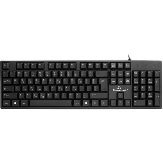 Powertech Pt-1074 Ενσύρματο Gaming Πληκτρολόγιο Μαύρο (GR) image 0