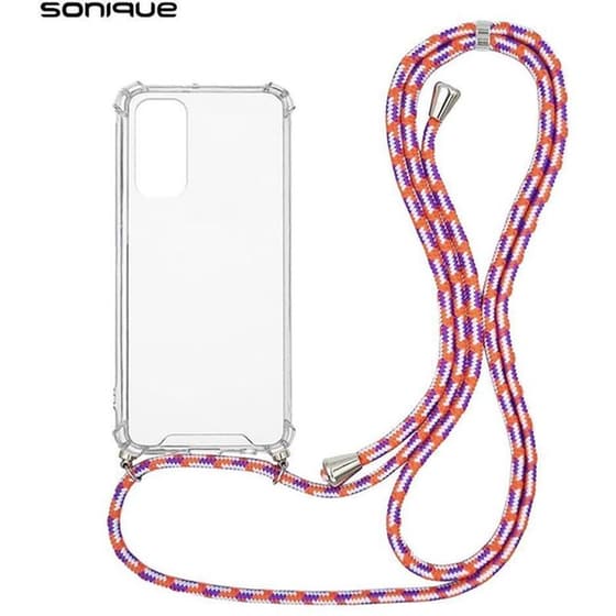 Θήκη Xiaomi Redmi Note 12 5G - Sonique Armor Clear Με Κορδόνι - Μαύρο image 0