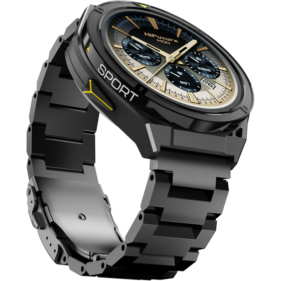 Smartwatch HiFuture Active 54mm - Black Yellow image 2