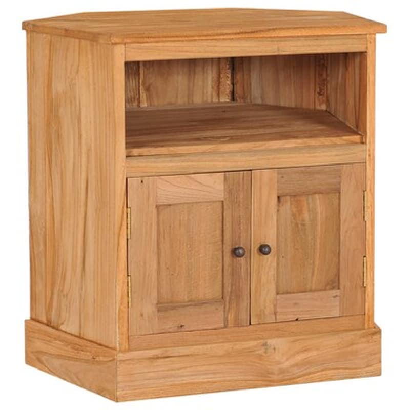 Vidaxl Ντουλάπι Γωνιακό 60 X 45 X 60 Εκ. Από Μασίφ Ξύλο Teak
