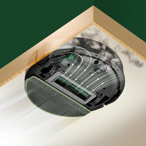 I-ROBOT ROOMBA 105 Combo για Σκούπισμα και Σφουγγάρισμα Μαύρο Σκούπα Ρομπότ image 5