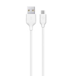 Καλώδιο Φόρτισης/Συγχρονισμού TECC Micro USB 1.2m - Λευκό