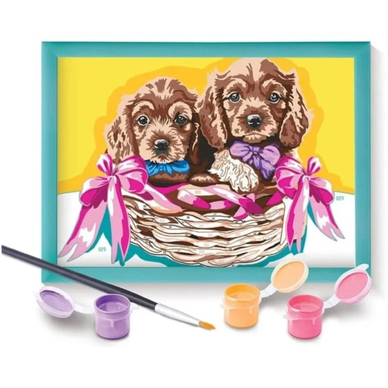 As Company Paint & Frame Adorable Puppies image 2