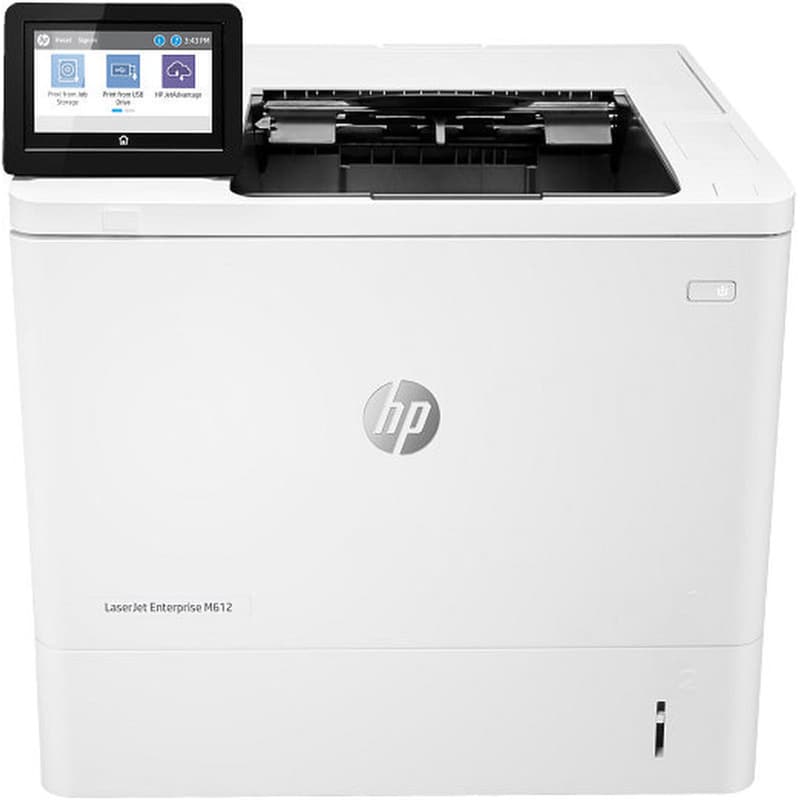 HP LaserJet Enterprise M612dn Ασπρόμαυρος Εκτυπωτής Laser με Wi-Fi και Ethernet-Λευκό