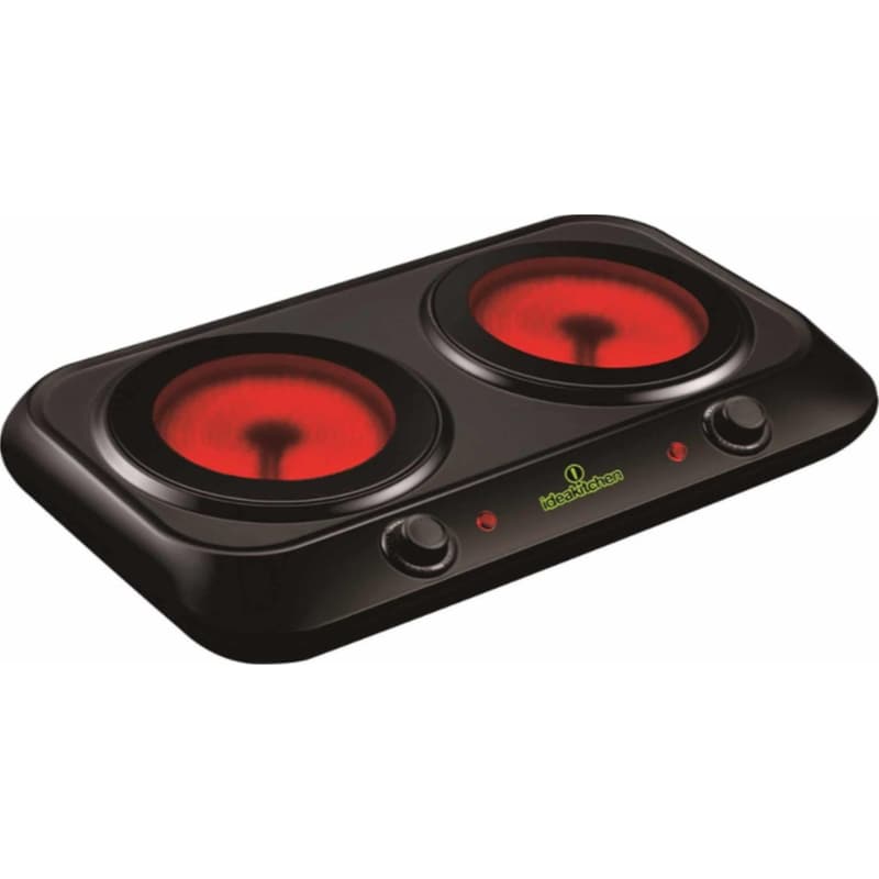 Διπλή Επιτραπέζια Εστία Κεραμική IDEAKITCHEN MB2402M TELEMAX 2400 W Μαύρο