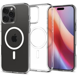 Θήκη Apple iPhone 16 Pro - Spigen Liquid Crystal MagFit Σιλικόνη με MagSafe - Crystal Clear (ACS08389)