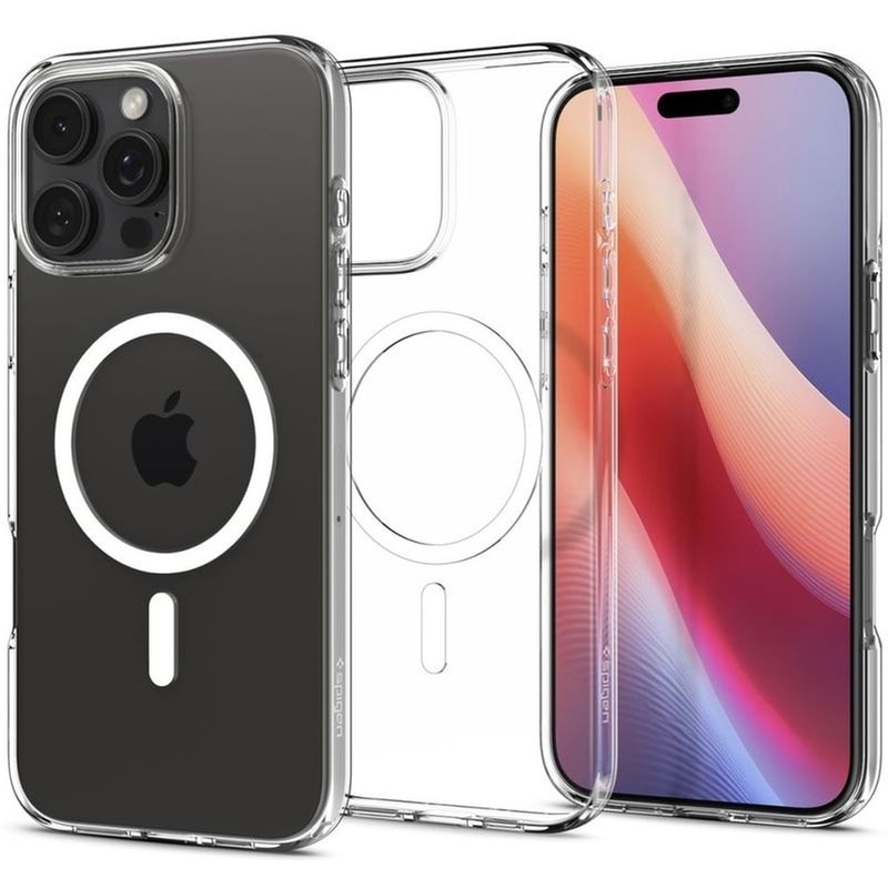 Θήκη Apple iPhone 16 Pro - Spigen Liquid Crystal MagFit Σιλικόνη με MagSafe - Crystal Clear (ACS08389)