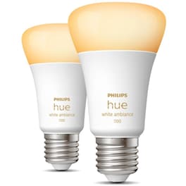 Έξυπνες Λάμπες Philips Hue A60 - E27 2 Τμχ - Λευκό