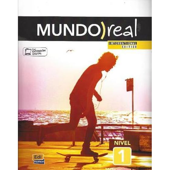 Mundo Real International Edition Nivel 1- Student Book In Spanish with explanations etc in English image 0