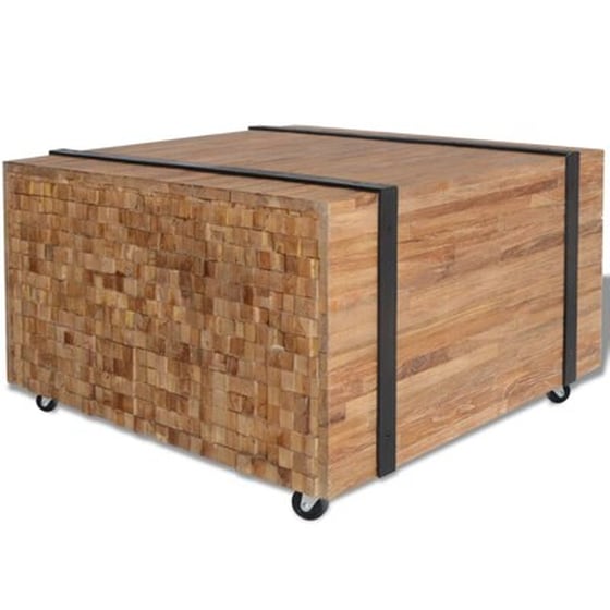 Vidaxl Τραπεζάκι Βοηθητικό 60 X 60 X 38 Εκ. Από Ξύλο Teak image 1