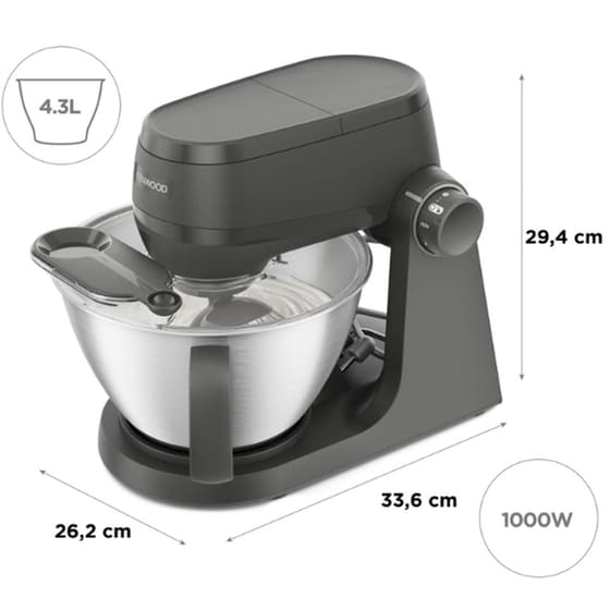 Κουζινομηχανή KENWOOD KHC30.045GY 1000 W 4.3 L Γκρι image 2