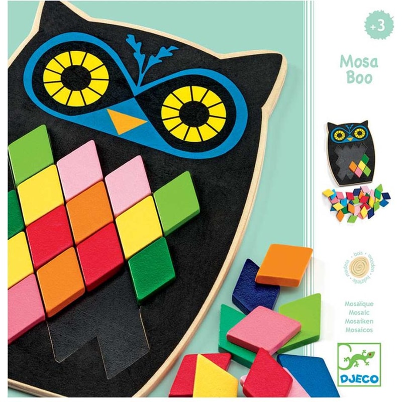 DJECO Ψηφιδωτή Κουκουβάγια Πάζλ Djeco