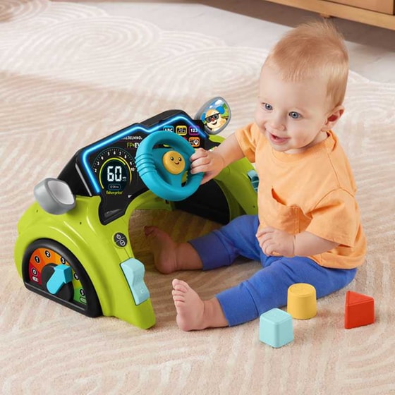 Fisher Price Laugh & Learn Sit & Steer Driver Εκπαιδευτικό Αυτοκινητάκι image 4