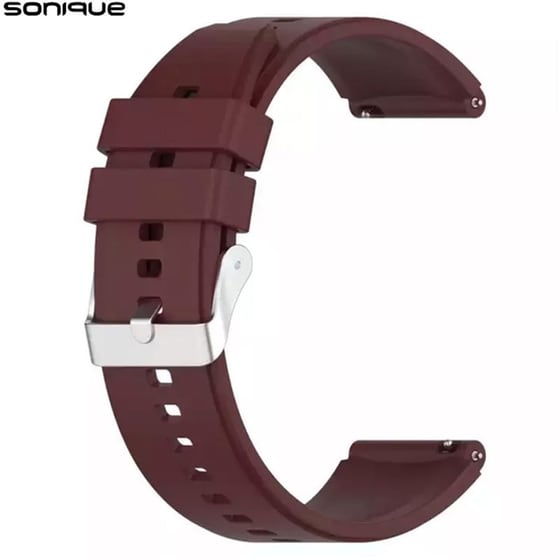 Λουράκι Sonique Smooth Band για Huawei Smartwatches 22mm - Μπορντώ image 0