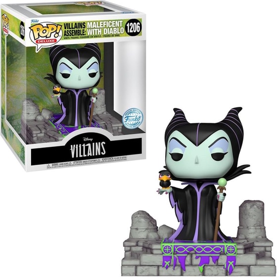 Funko Pop! Deluxe - Disney Villains - Maleficent with Diablo #1206 image 2