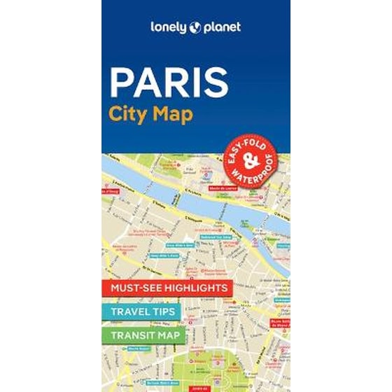 Lonely Planet Paris City Map image 0
