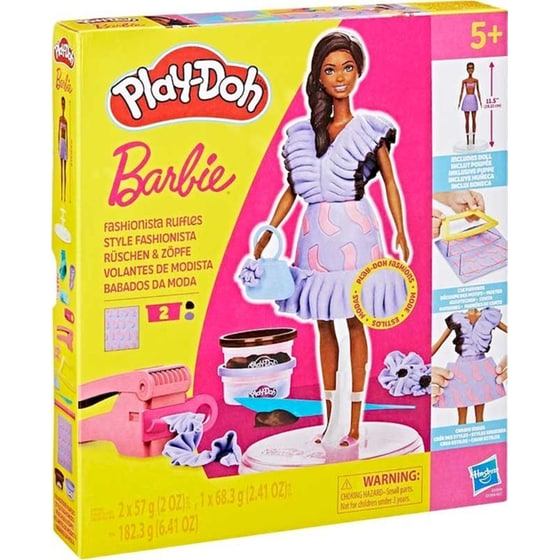 Hasbro Play-Doh Barbie Designer Dolls 4 Σχέδια 2/3 Τμχ - Τυχαία Επιλογή Σχεδίου (G13545) image 1