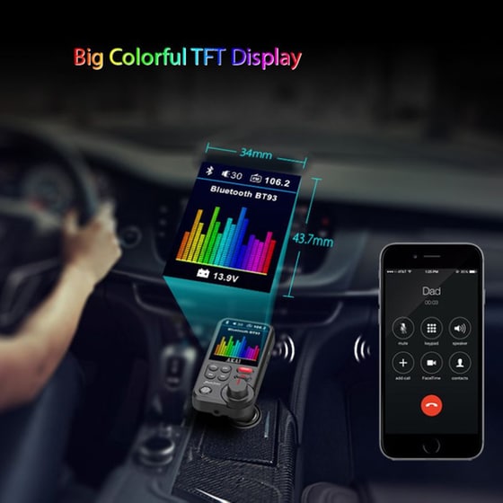 Car Transmitter Akai FMT-93BT Handsfree / USB / Aux / microSD image 5