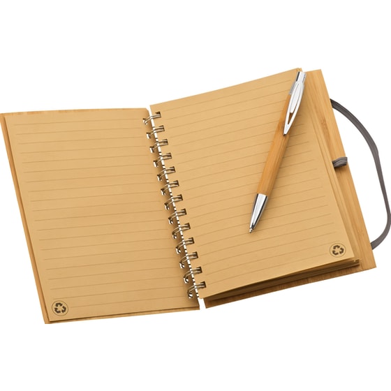 Σημειωματάριο με Στυλό Macma 14.5x18 cm από Μπαμπού (1 Τεμάχιο) image 1