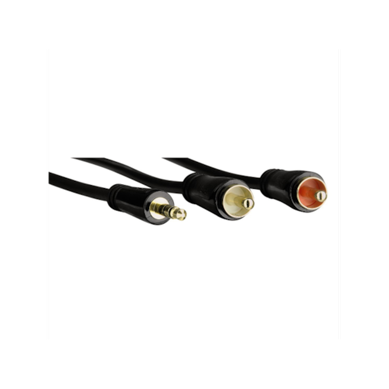 HAMA Καλώδιο Ήχου Hama 123242 RCA male σε 3.5mm Jack male - 1.5m