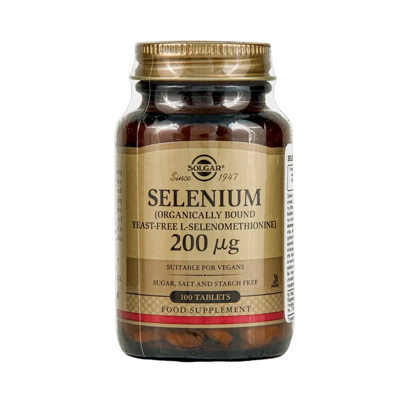 Μέταλλα Solgar Selenium 200μg - 100 ταμπλέτες