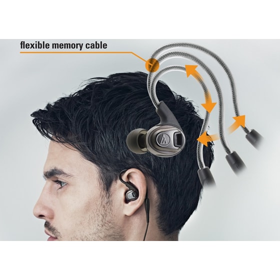 Ακουστικά Audio Technica ATHSPORT3 Inear Μαύρα image 1