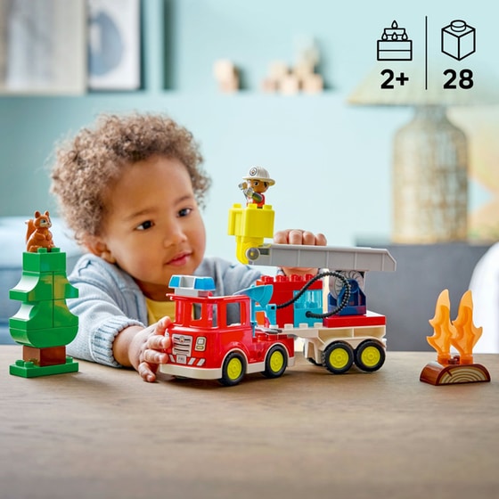 LEGO® DUPLO® Town Πυροσβεστικό Όχημα με Μάνικα και Πυροσβέστη (10473) image 1
