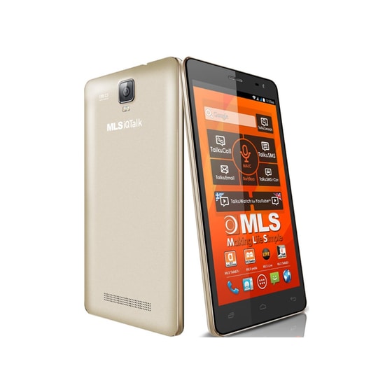 MLS iQTalk Onyx 16GB Χρυσό Dual Sim Smartphone image 3