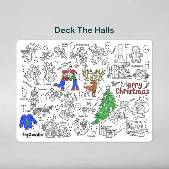 Χαλάκι Ζωγραφικής Hey Doodle Deck The Halls Large image 1