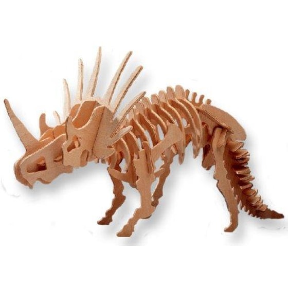 Ξυλινο Συναρμολογουμενο Παζλ 3d J016-j006a - Little Stegosaurus Construction Kit image 1