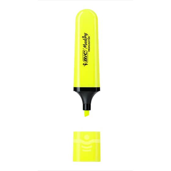 Μαρκαδόρος Υπογράμμισης Bic Flat Neon Κίτρινο 1.2 mm image 1