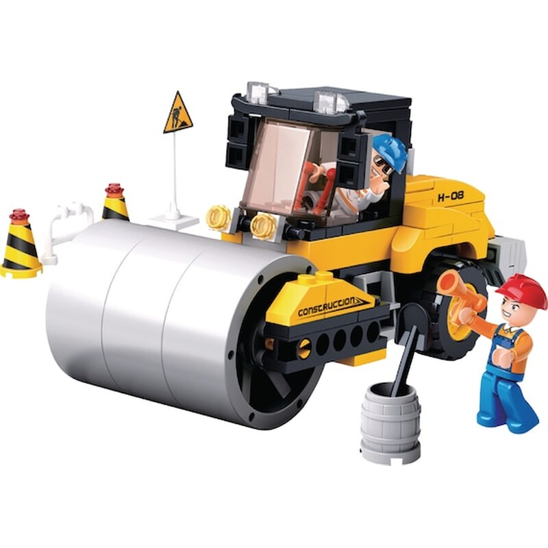 Sluban Τουβλάκια Town, Road Roller M38-b0539, 171τμχ