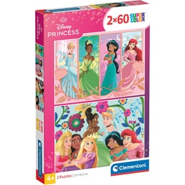 Παιδικό Παζλ Clementoni Super Color Disney Princess (2x60 Κομμάτια)