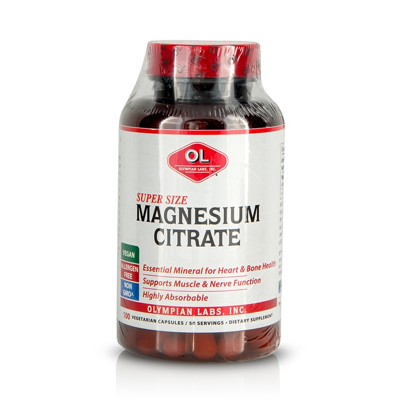 Συμπλήρωμα Διατροφής Olympian Labs Magnesium Citrate - 100 Κάψουλες