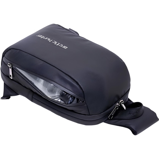 Τσαντάκι Ώμου Crossbody Arctic Hunter XB-00081-BK με Θύρα USB - 5.8lt- Μαύρο image 2