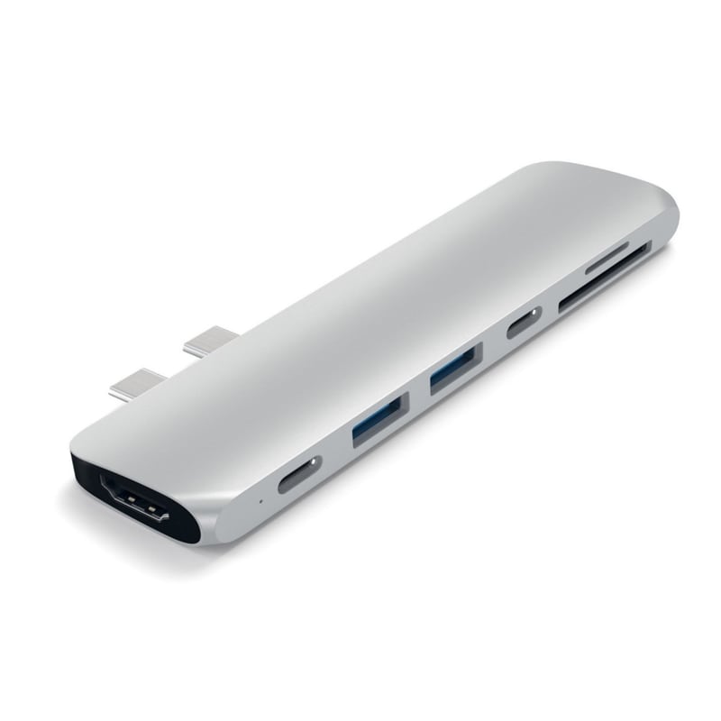 SATECHI USB Hub 3.0 Type-C Pro Satechi 7 ports Ασημί