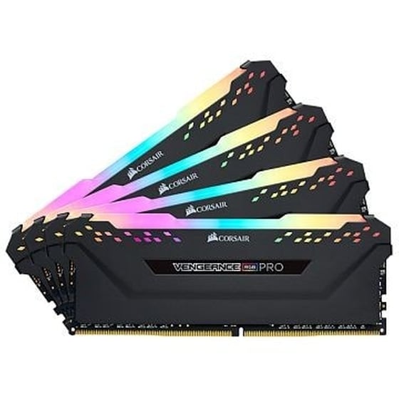 Corsair Vengeance Rgb Pro 32gb Kit (4x8gb) 3200mhz Ddr4 Cl14, 1.35v, Black (cmw32gx4m4c3200c14) image 0