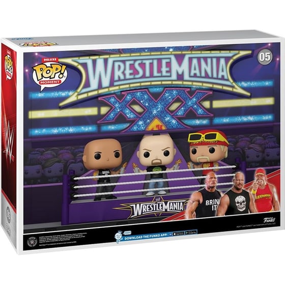 Funko Pop! Moment Deluxe Wwe - The Rock, Stone Cold Steve Austin, Hulk Hogan #05 image 1