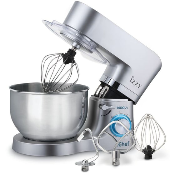 Κουζινομηχανή IZZY S1503 SUPER CHEF 1400 W 6 L Ασημί image 1