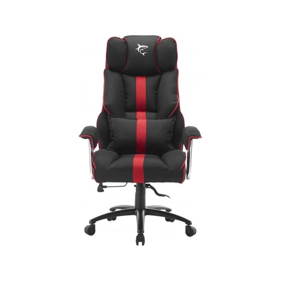 Καρέκλα Gaming White Shark Lemans από Ύφασμα - Μαύρη/Κόκκινη image 0