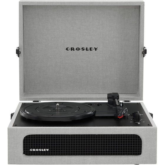 Πικάπ Crosley Voyager CR8017B-GY4 2-way Bluetooth Με Ενσωματωμένα Ηχεία - Γκρι image 0