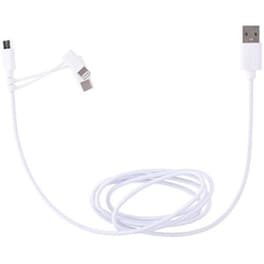 Σετ Καλωδίων AllRide Connect Usb to Lightning/Usb-C/micro Usb 2.1A 1.2m - White